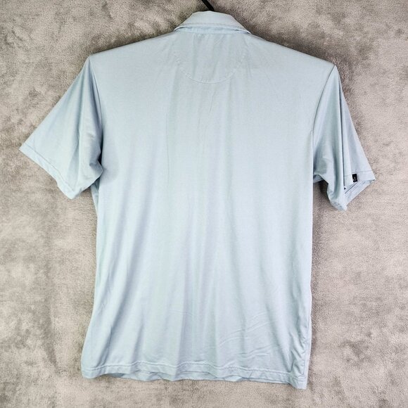 Mens Swannies Golf Polo Shirt Light Blue Short Sleeve Size L - Picture 7 of 11